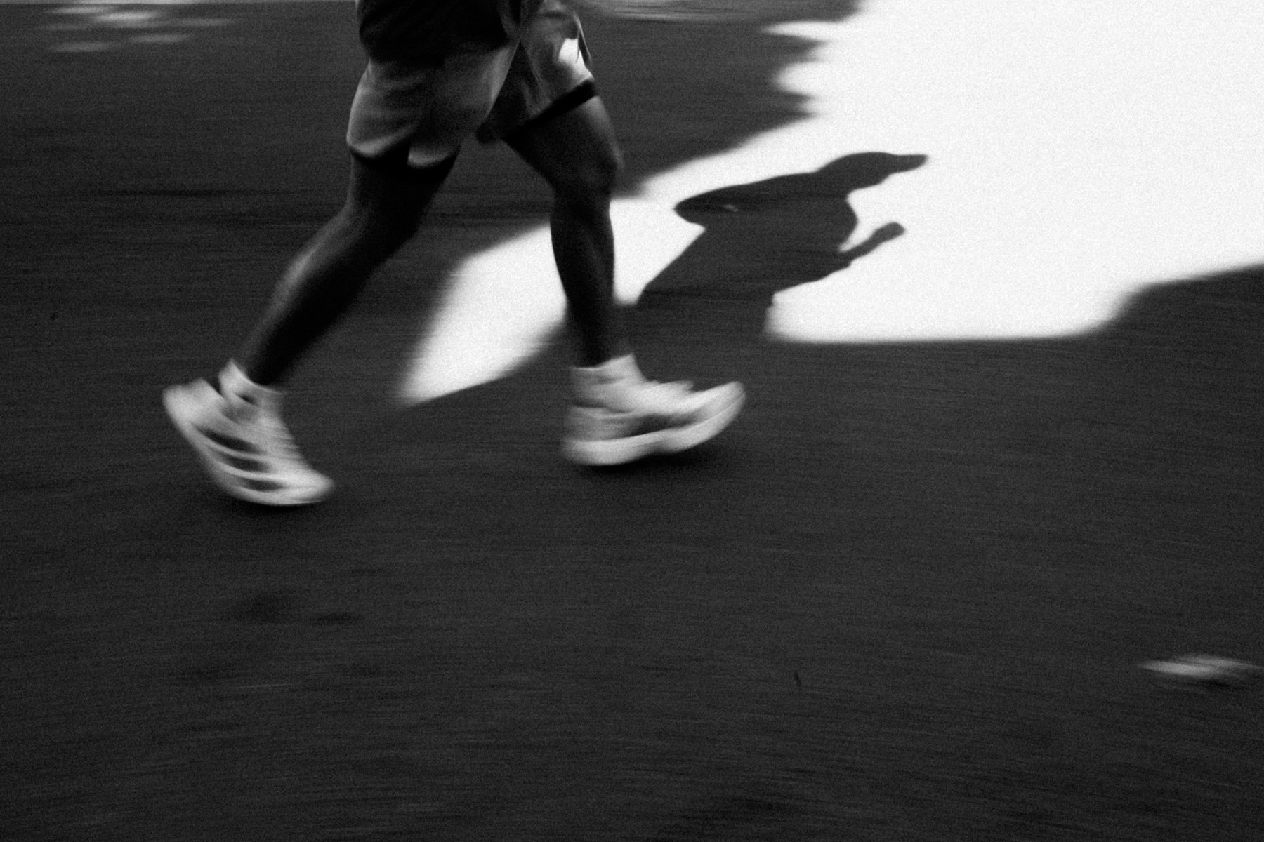 Sneakers in black and white